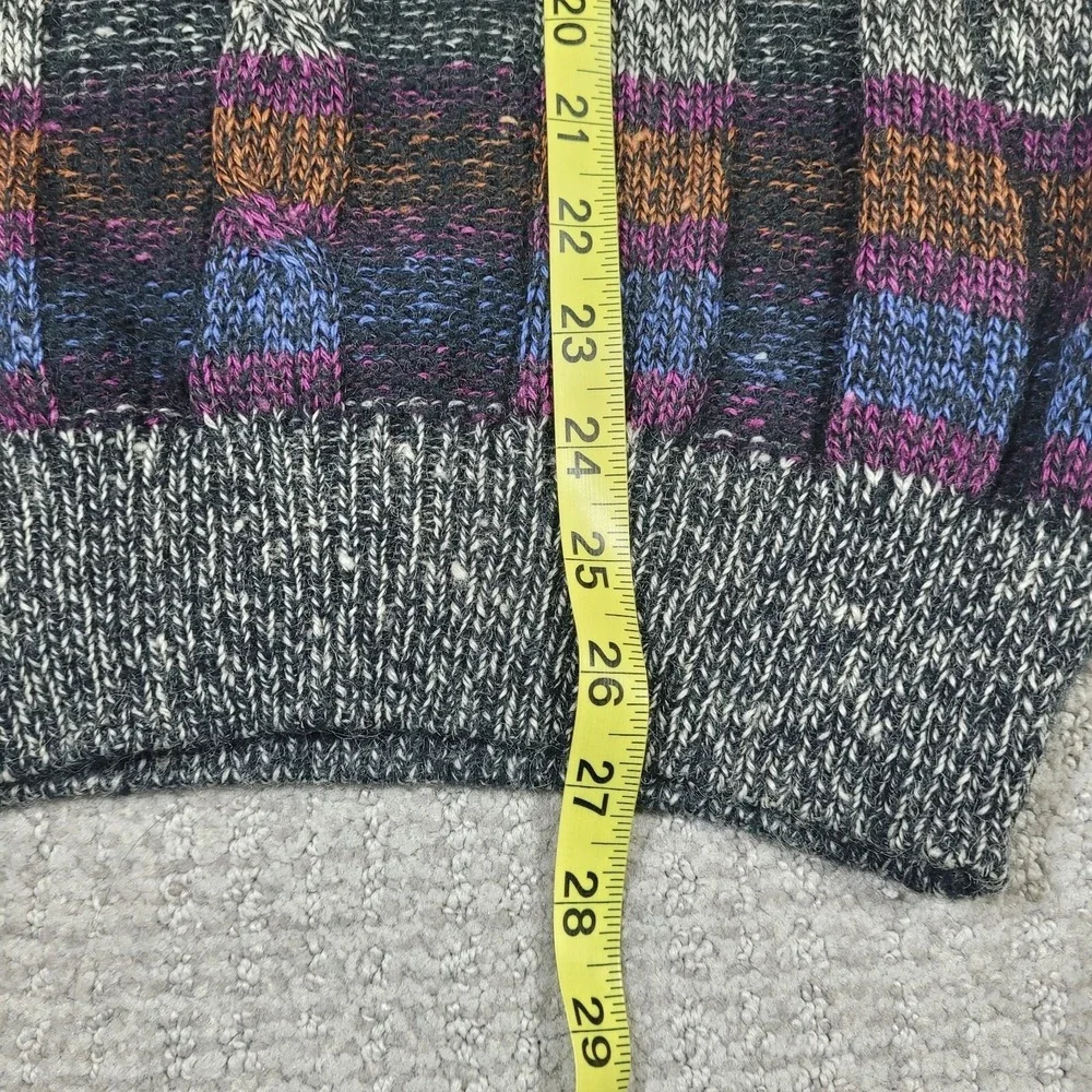 Vintage Damon Sweater Wool Mens Large Made In Italy Cable Knit